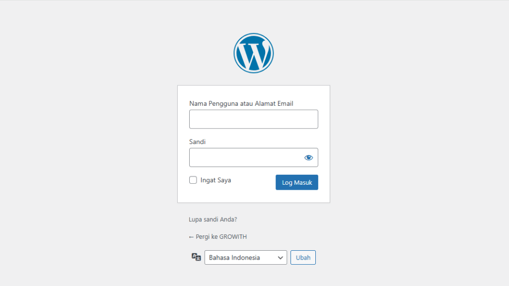 longin wordpress